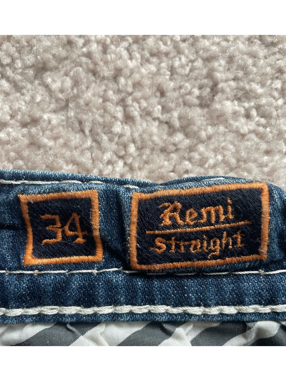 Rock Revival Distressed Blue Denim Jeans - Picture 3 of 5